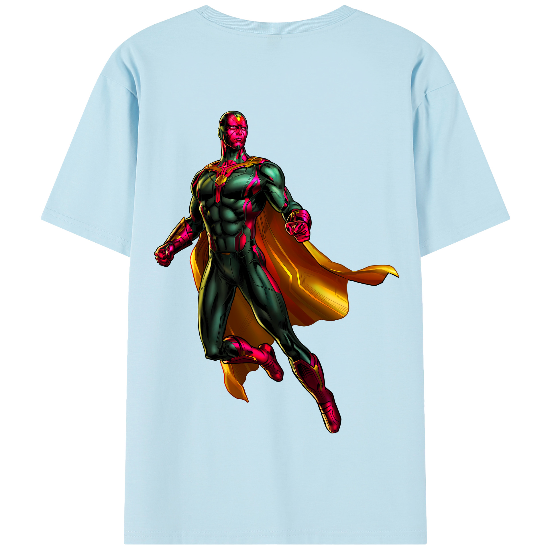 （画像用） アベンジャーズ The Avengers 綿100％半袖Tシャツ（背面プリント）